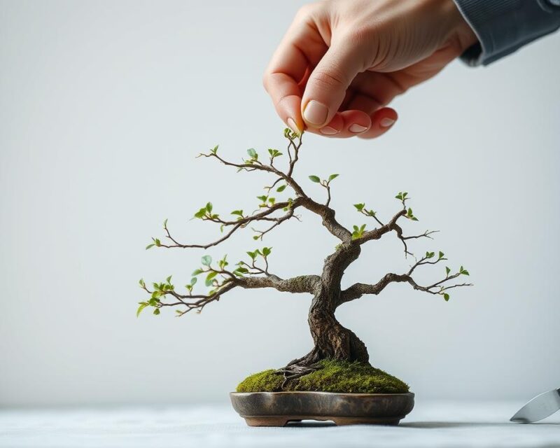 que significa pinzar un bonsai