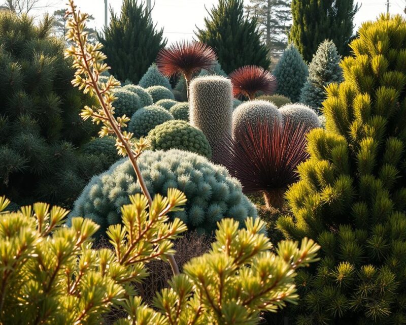 variedades de conífera ornamental